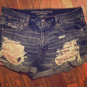 American eagle jean shorts